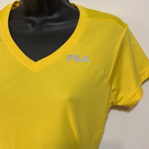 Fila Running Yellow and Mesh top with Pocket - Picture 3 of 9
